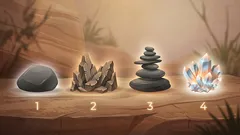 視覚テスト：4つの石の中から1つを選び、あなたの精神力がどれほど強いか確かめてみましょう
